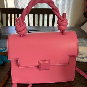 Aldo Bright Pink Mini Bag with Knotted Handle